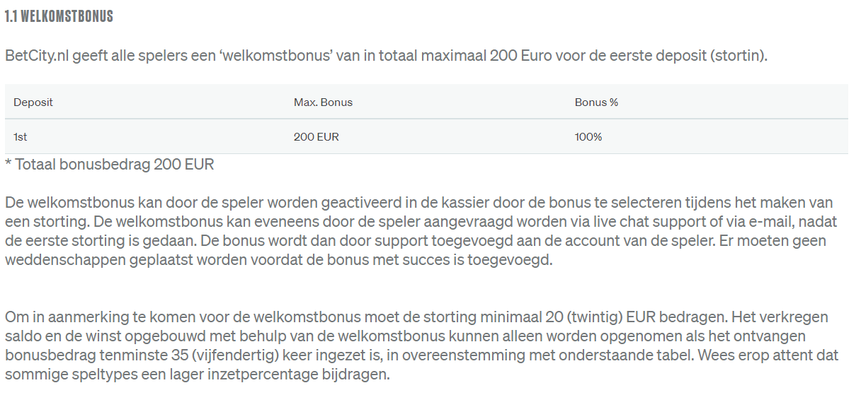betcity bonus